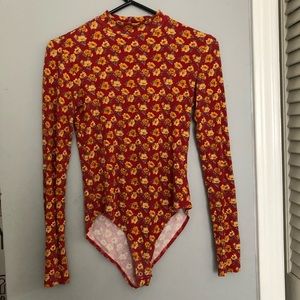Forever 21 Floral Body Suit